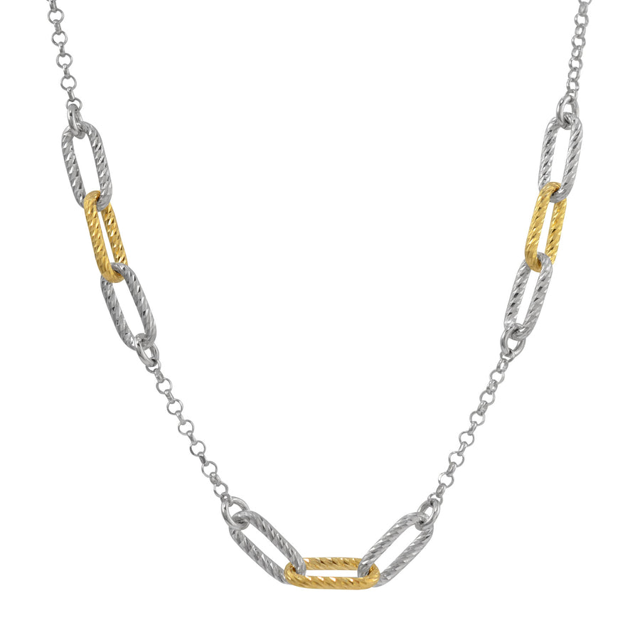 Fraboso - Oval Links Necklace Yellow