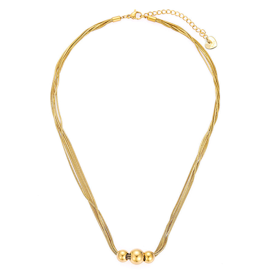 Knight & Day - Golden Beads Necklace
