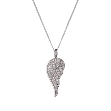 Sterling Silver Angel Wing Necklace