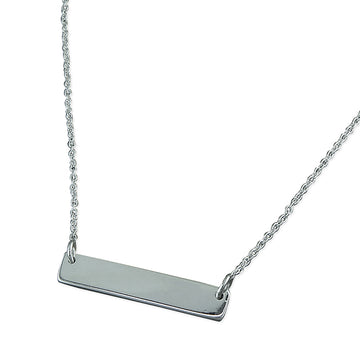 Silver Bar Necklace