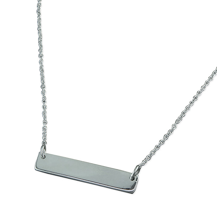 Silver Bar Necklace