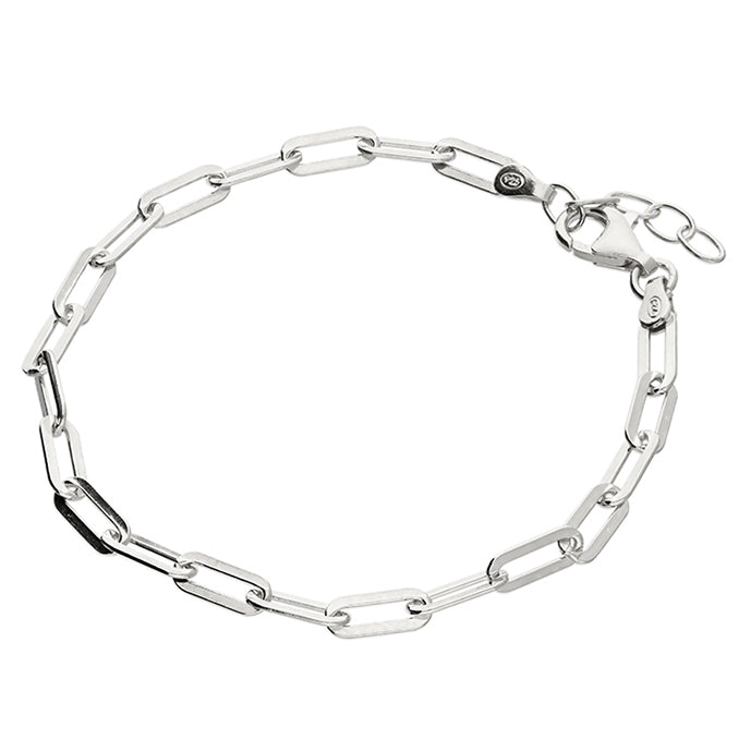 Sterling Silver Paperclip Chain Bracelet