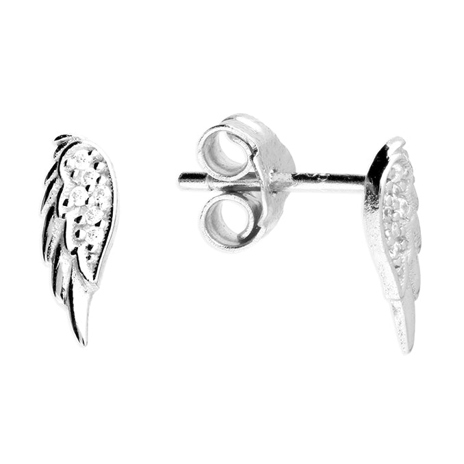 Silver Wings Earrings