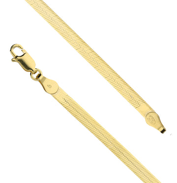 Silver Gold Plated Snake Chain Necklace