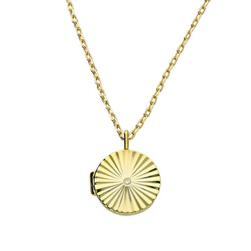 Sterling Silver Gold Plated Locket