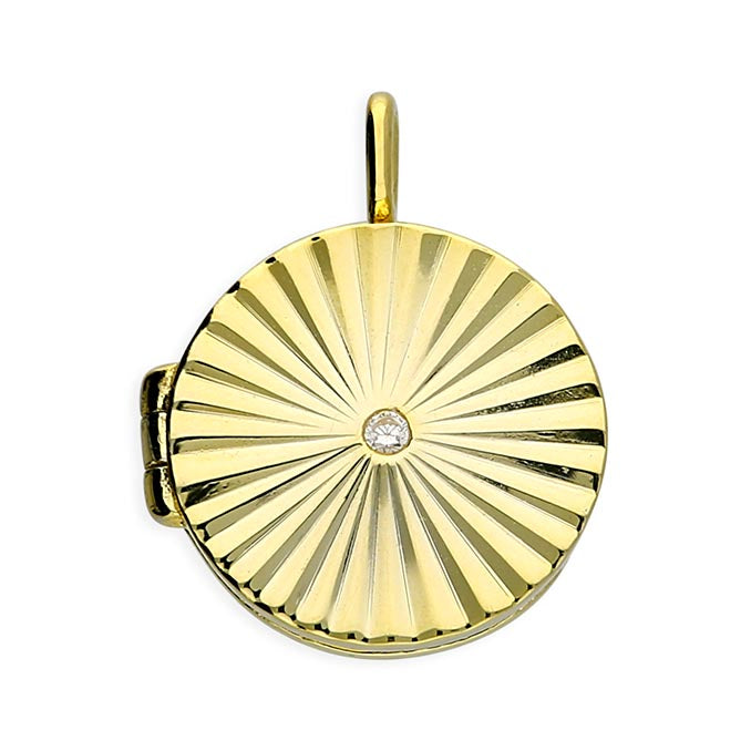 Sterling Silver Gold Plated Locket