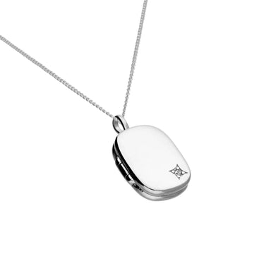 Sterling Silver Oblong Locket