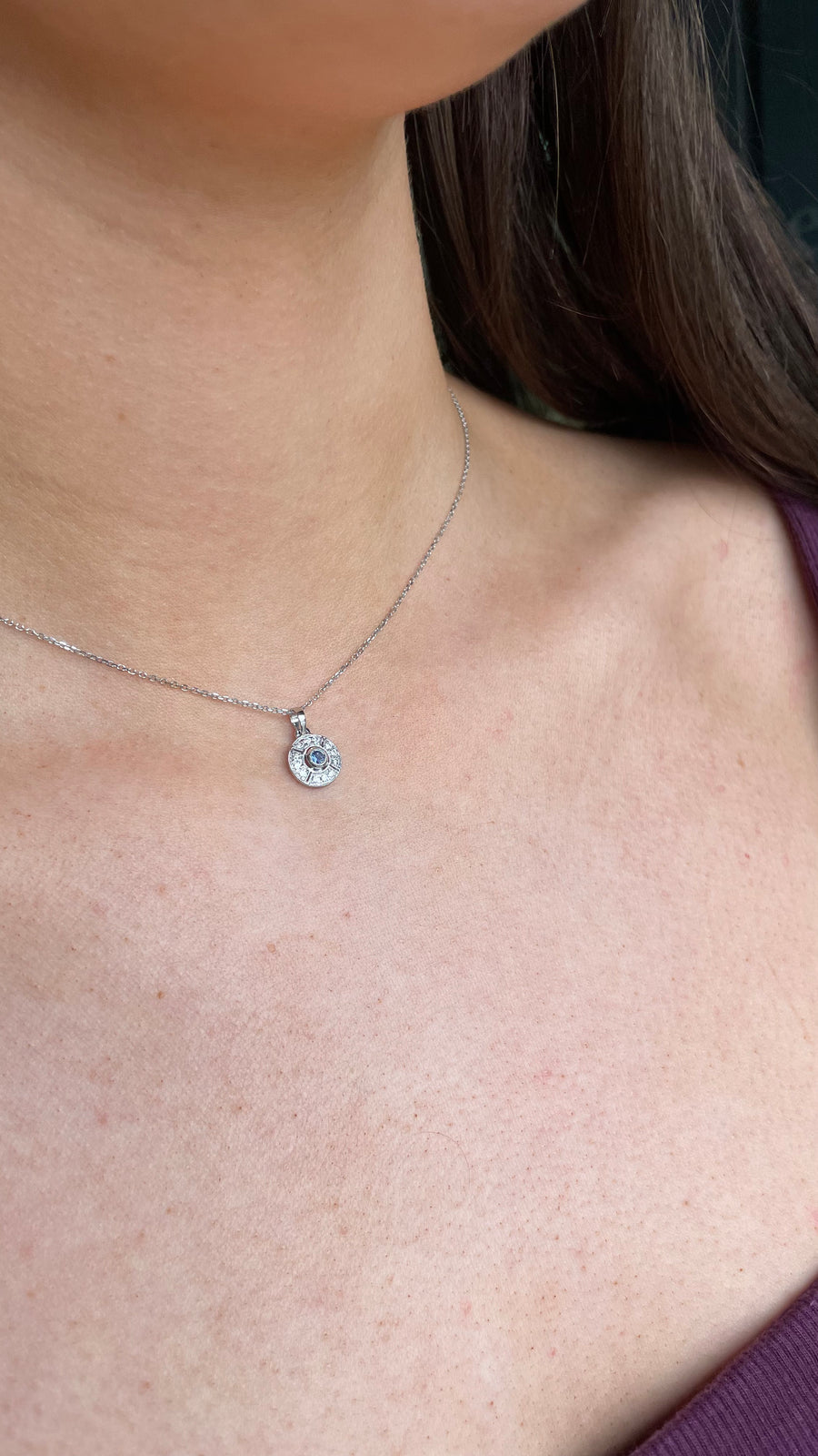 Sapphire & Diamond Necklace