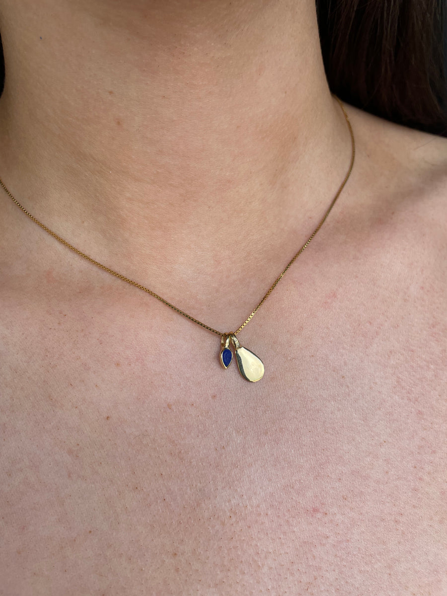 Gold Plated September Birthstone Necklace