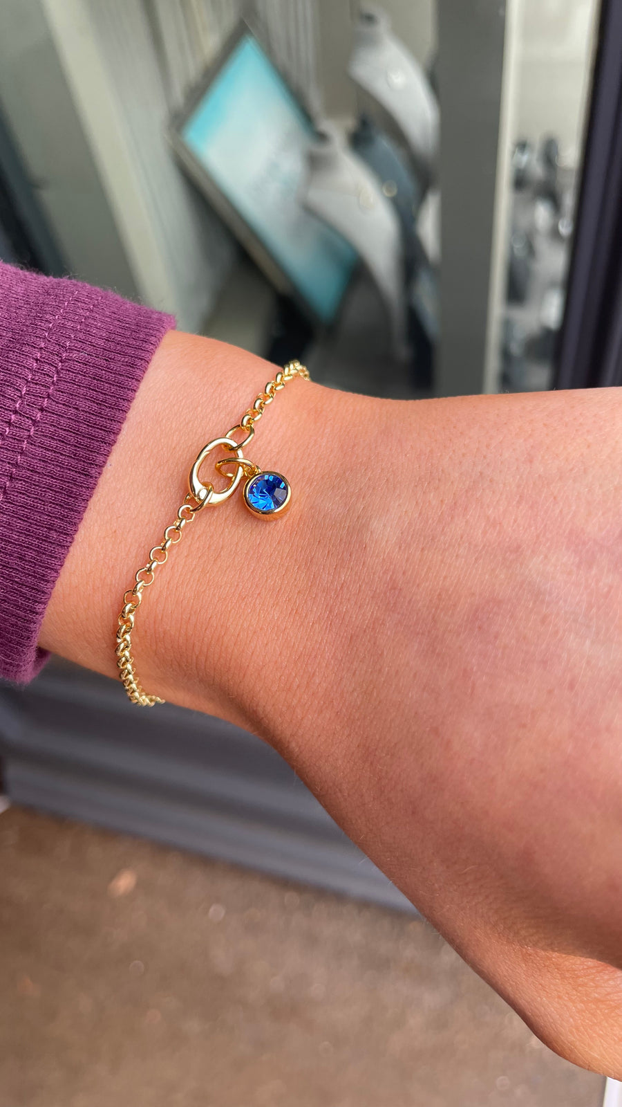 Gold Plated September Birthstone Charm