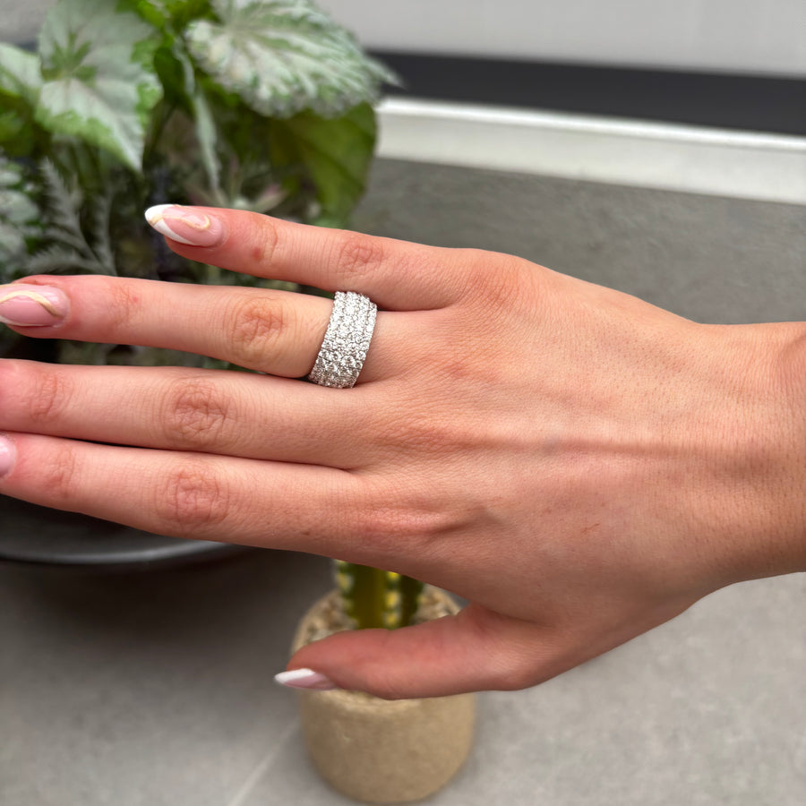 Lab Diamond Cluster Ring