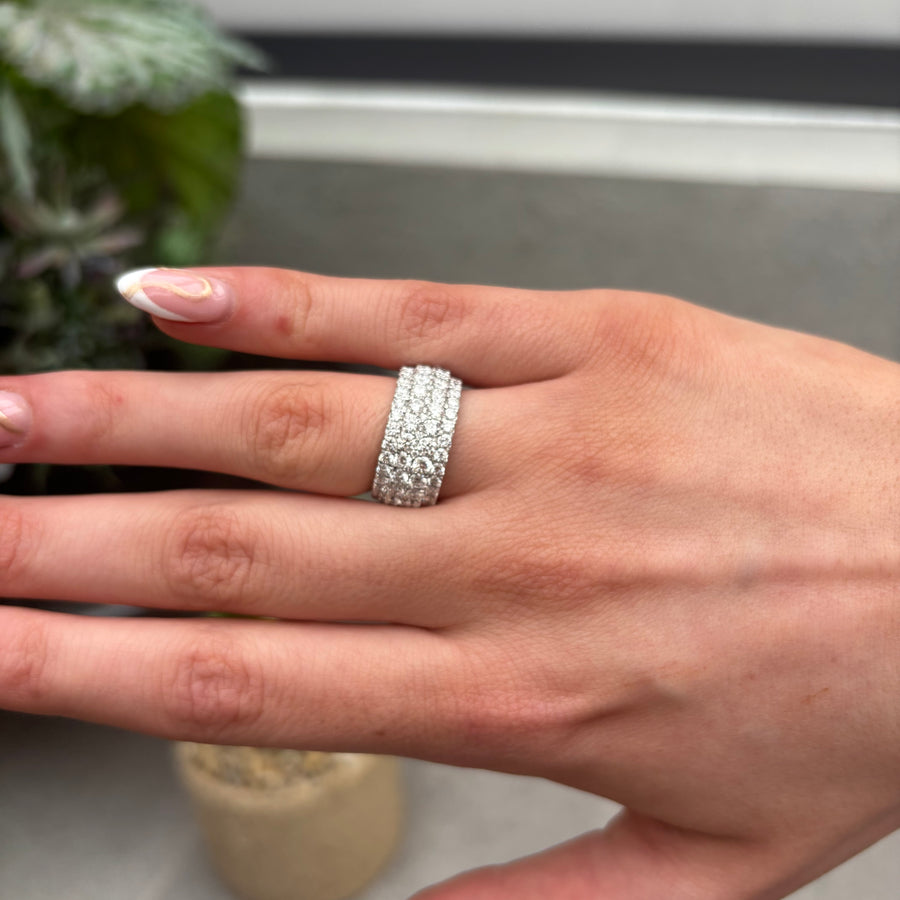 Lab Diamond Cluster Ring