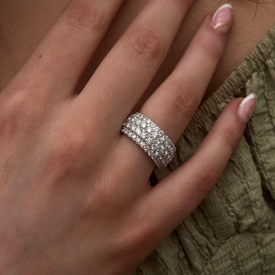 Lab Diamond Cluster Ring