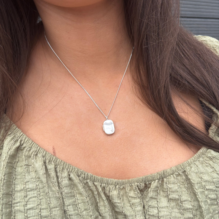 Sterling Silver Oblong Locket
