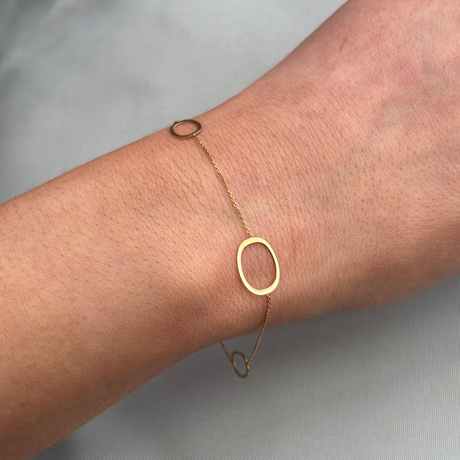 9ct Gold Oval Chain Bracelet