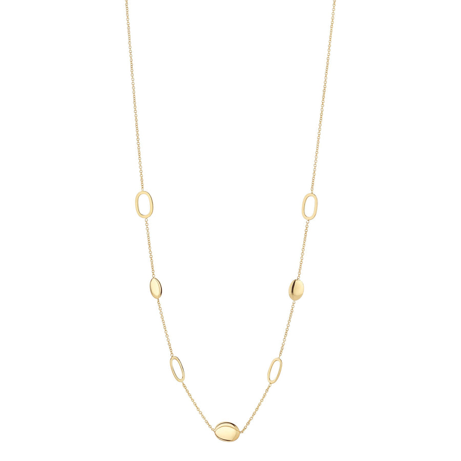 9ct Gold Oval Chain Necklace