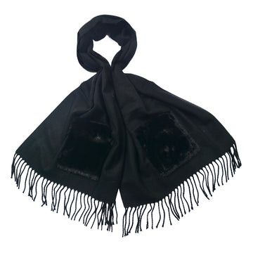 Black Pocket Scarf
