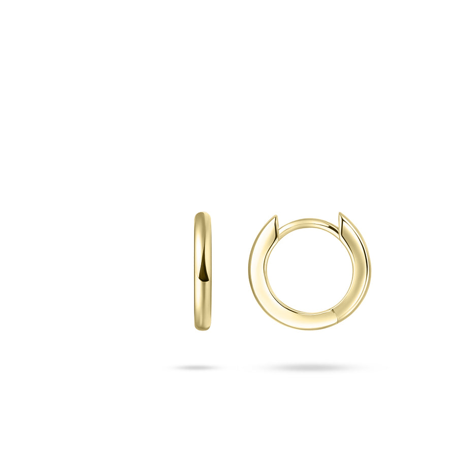 Gisser - Gold Plated Hoop Earrings 13.5mm