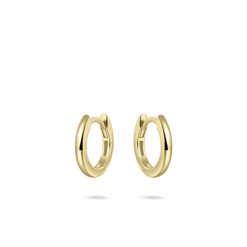 Gisser - Gold Plated Hoop Earrings 13.5mm