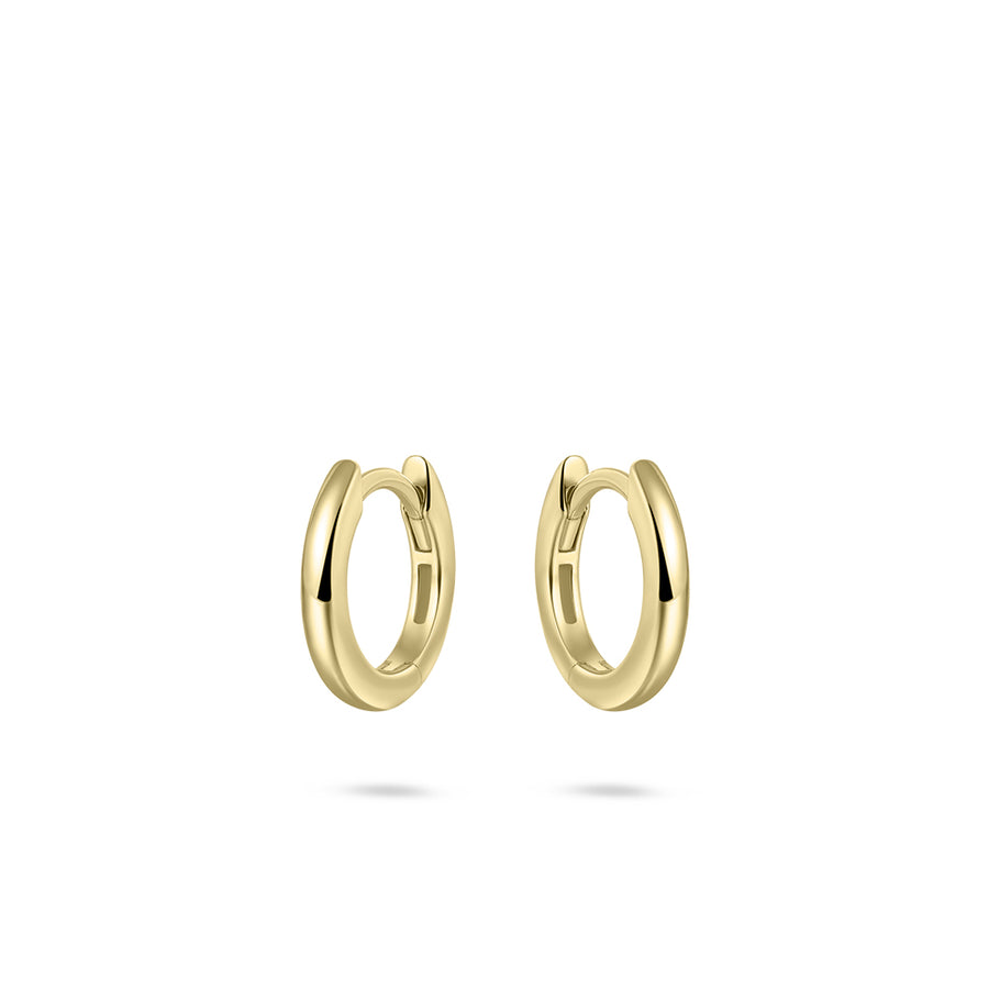 Gisser - Gold Plated Hoop Earrings 13.5mm