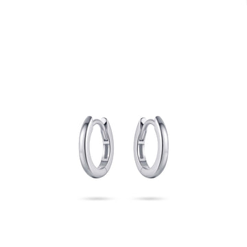 Gisser - Silver Hoop Earrings 13.5mm