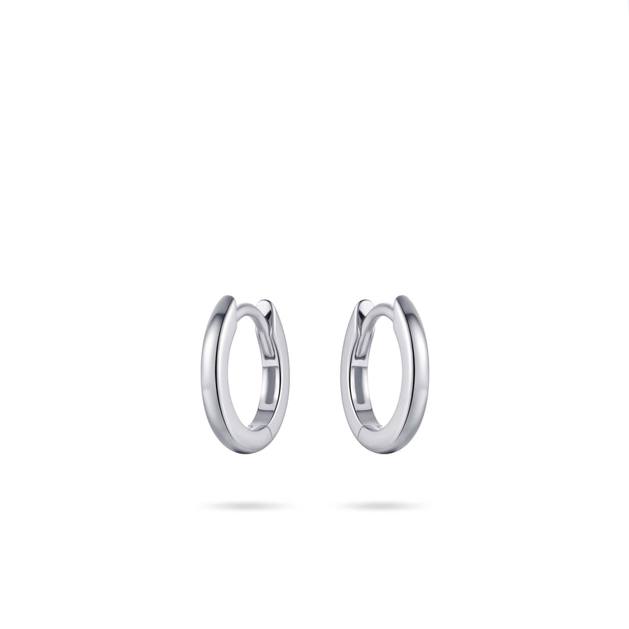 Gisser - Silver Hoop Earrings 13.5mm