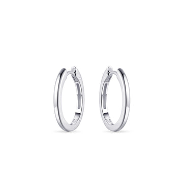 Gisser - Silver Hoop Earrings 18mm