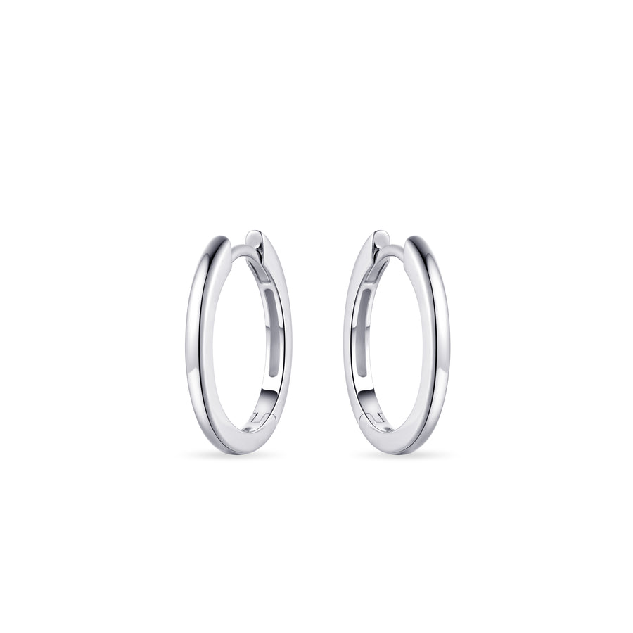 Gisser - Silver Hoop Earrings 18mm