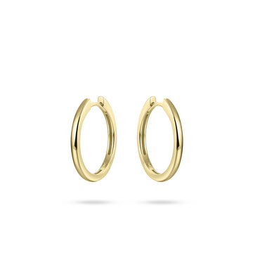 Gisser - Gold Plated Hoop Earrings 22mm