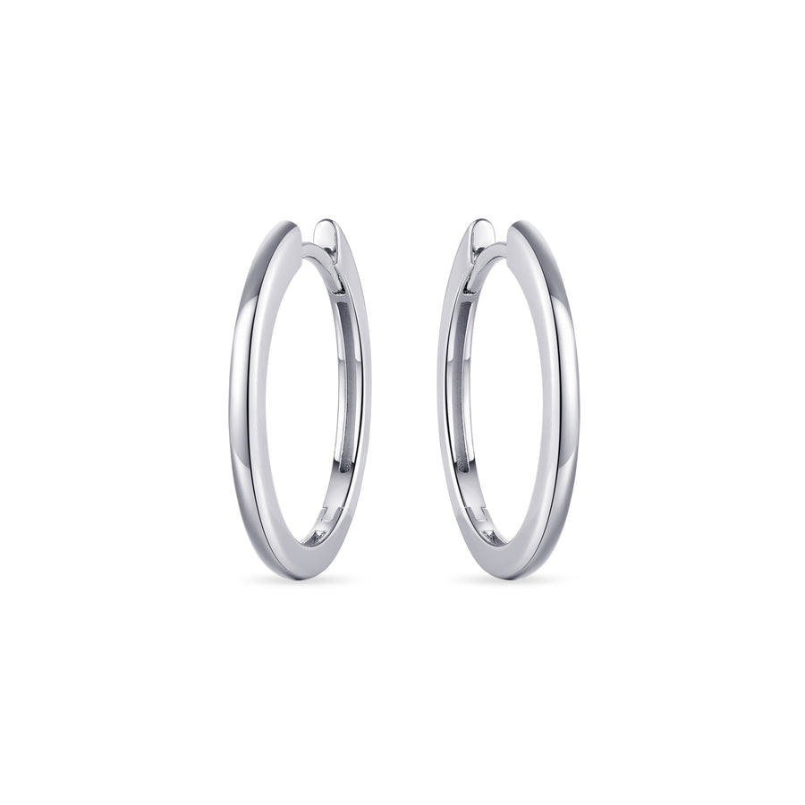 Gisser - Silver Hoop Earrings 22mm