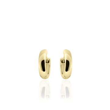 Gisser - Gold Plated Hoop Earrings 13.5mm