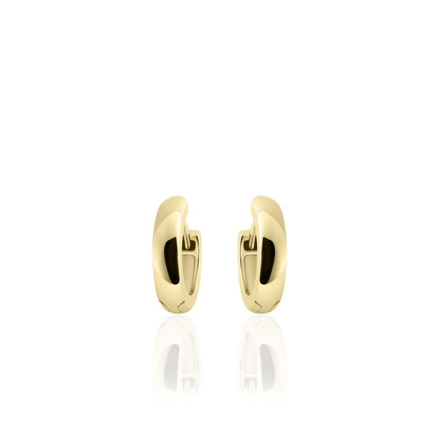 Gisser - Gold Plated Hoop Earrings 13.5mm