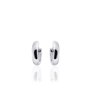 Gisser - Silver Hoop Earrings 13.5mm