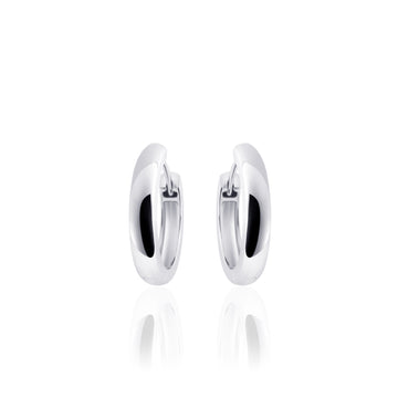 Gisser - Silver Hoop Earrings 18mm