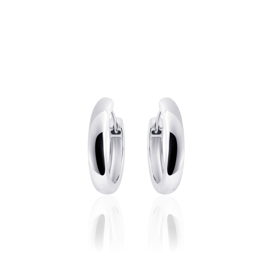 Gisser - Silver Hoop Earrings 18mm