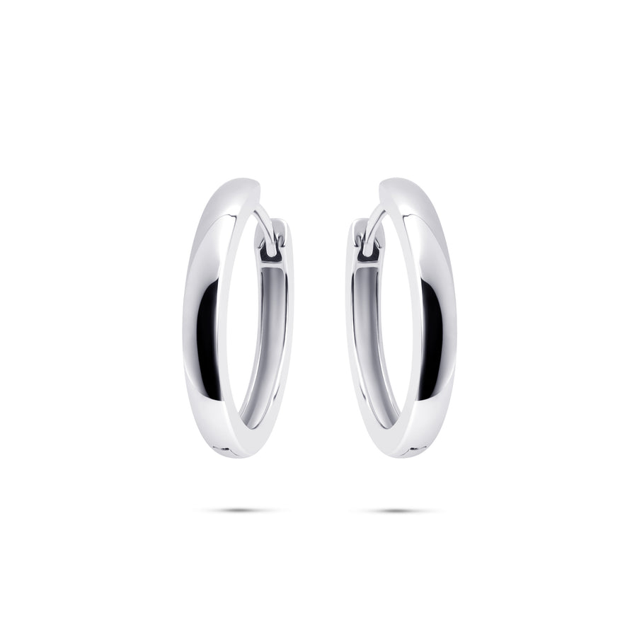 Gisser - Silver Hoop Earrings 22mm