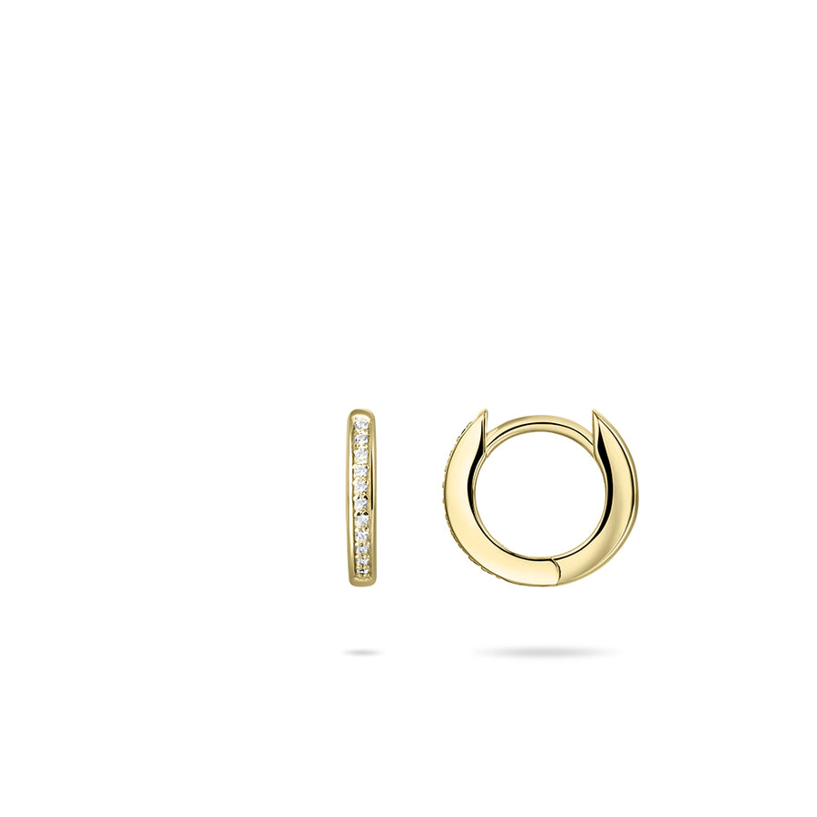 Gisser - Gold Plated Hoop Earrings 12mm