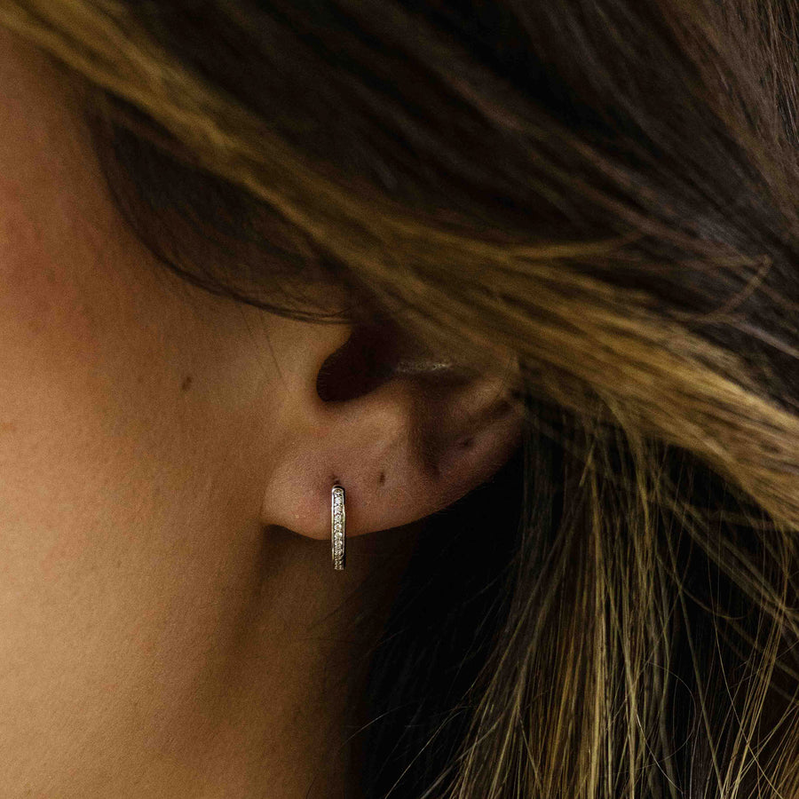 Gisser - Silver Hoop Earrings 12mm