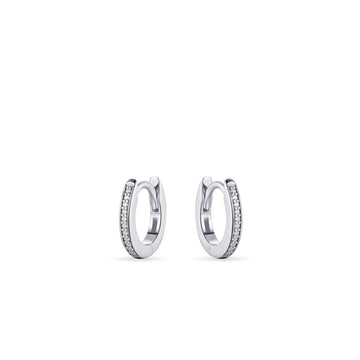 Gisser - Silver Hoop Earrings 12mm