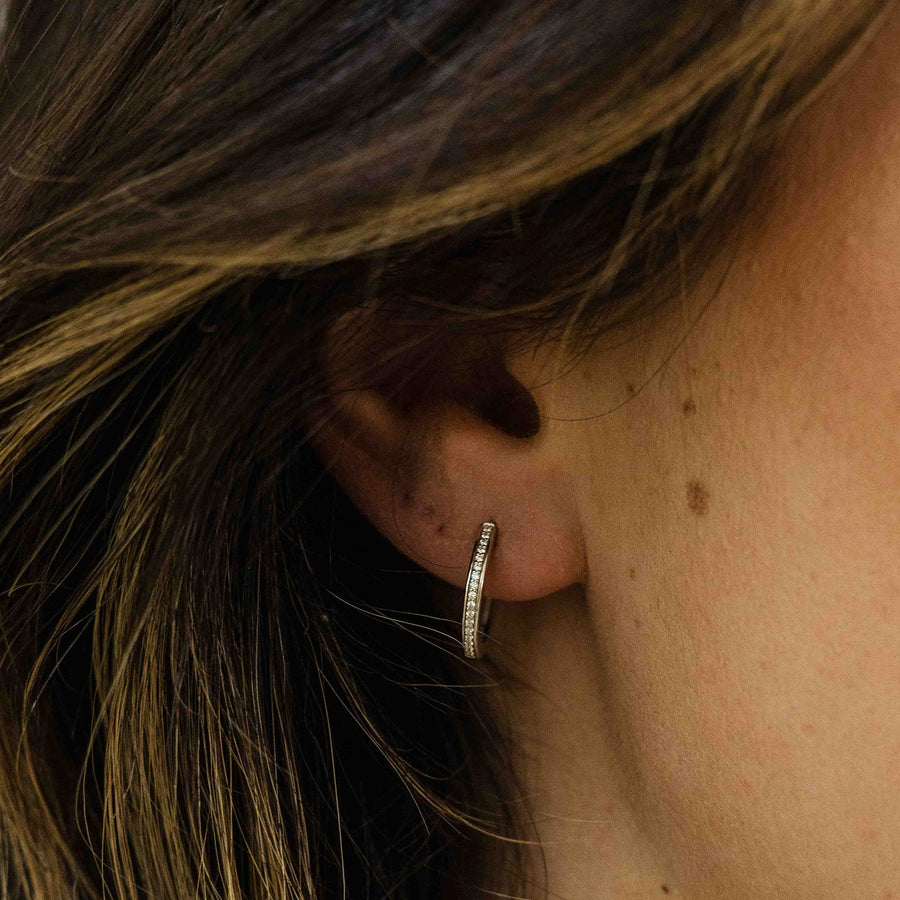 Gisser - Silver Hoop Earrings 15mm