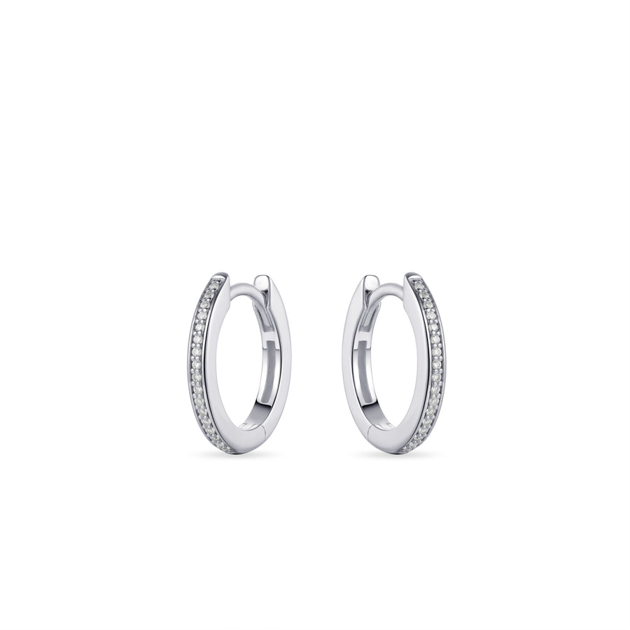 Gisser - Silver Hoop Earrings 15mm