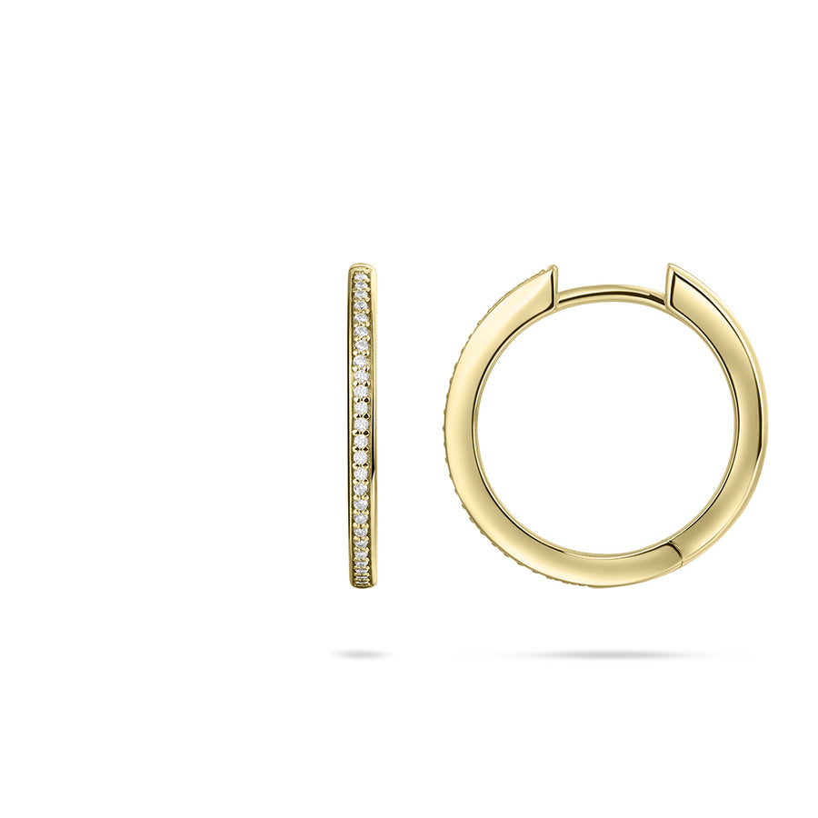 Gisser - Gold Plated Hoop Earrings 20mm