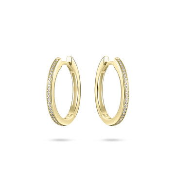 Gisser - Gold Plated Hoop Earrings 20mm