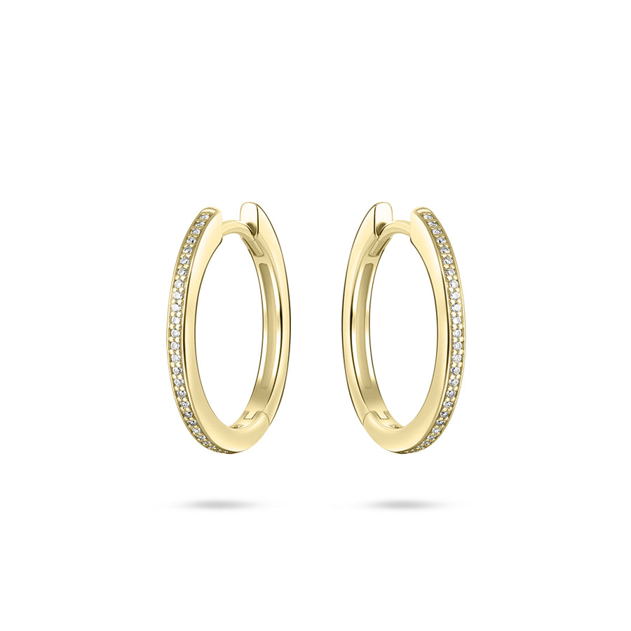 Gisser - Gold Plated Hoop Earrings 20mm