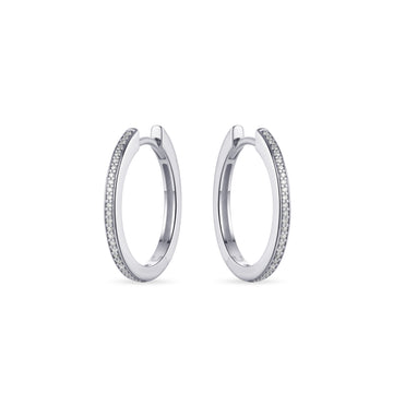 Gisser - Silver Hoop Earrings 20mm