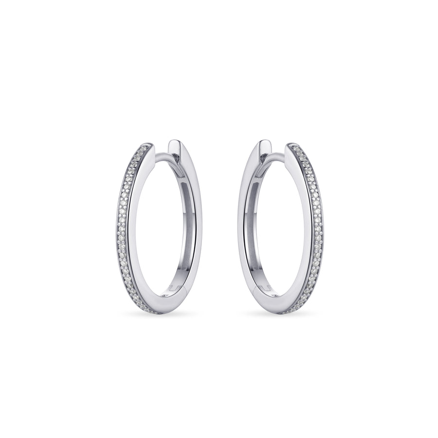 Gisser - Silver Hoop Earrings 20mm