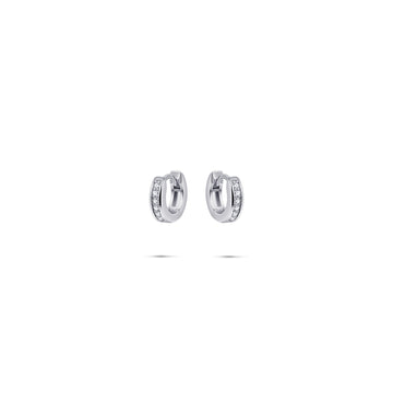 Gisser - Silver Hoop Earrings 12mm