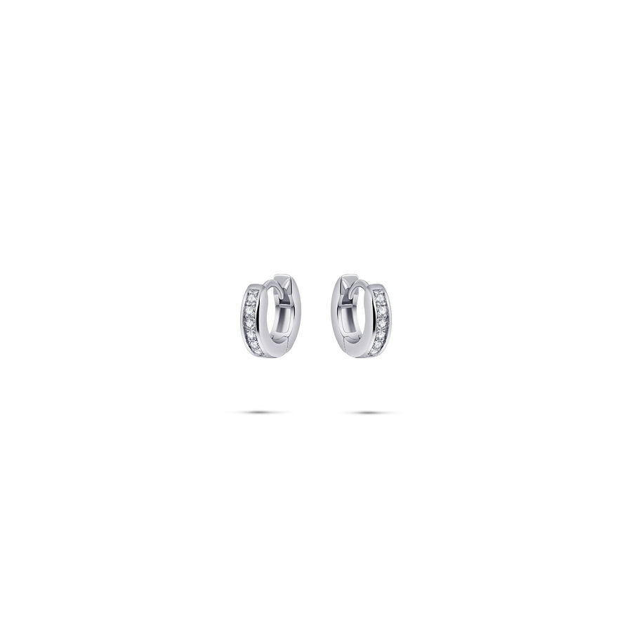 Gisser - Silver Hoop Earrings 12mm
