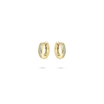 Gisser - Gold Plated Hoop Earrings 15mm