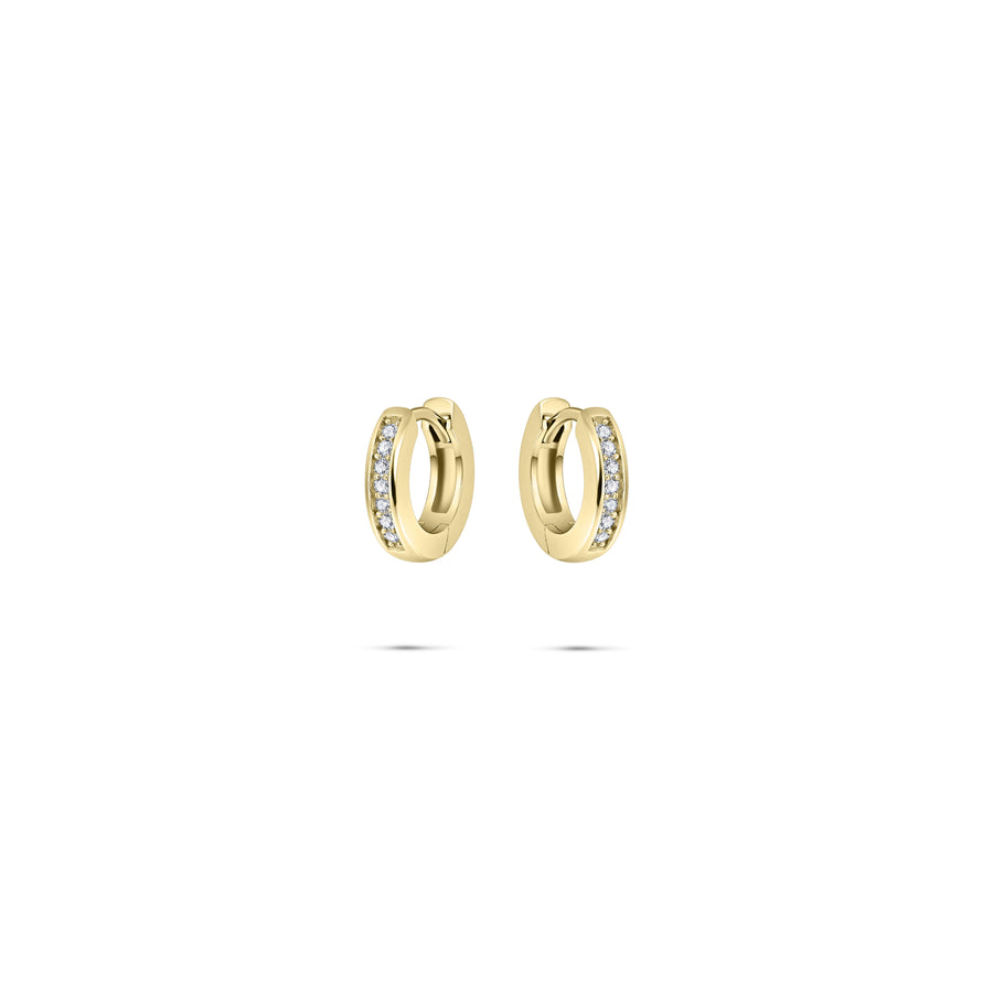 Gisser - Gold Plated Hoop Earrings 15mm